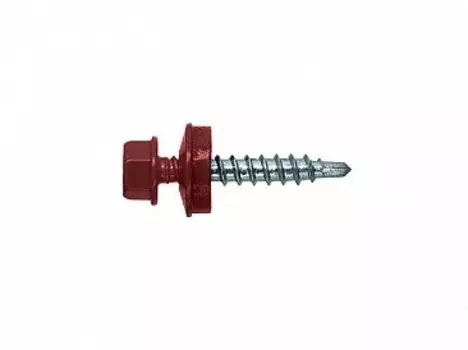 Саморез КР св. 4,8х28 Ral-3005 (винно-красный) (60 шт.) конт.
