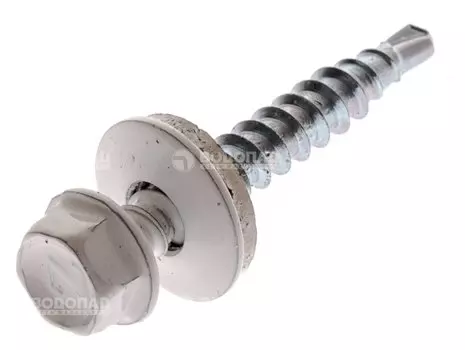 Саморез КР св. 4,8х35 Ral-9003 (ярко-белый) (60 шт.) конт.