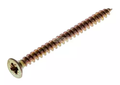 Саморез универсальный желт. 3,5х45 пот. гол. (200 шт), конт.