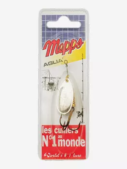 Блесна вращающаяся MEPPS "Aglia AG" №3 (6,5г) блистер, Серебряный