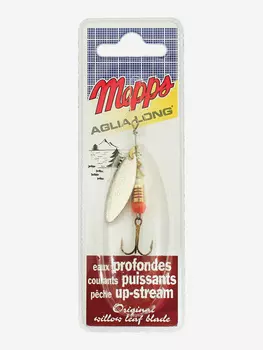 Блесна вращающаяся MEPPS "Aglia Longue AG" №1 (4,5г) блистер, Серебряный
