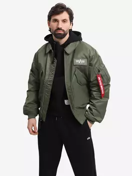 Бомбер утепленный мужской CWU 45/P Alpha Industries, Зеленый