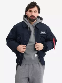 Бомбер утепленный мужской CWU 45/P Alpha Industries, Синий