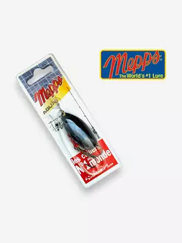 Блесна вращающаяся MEPPS Aglia NR №5 13 г. Приманка на щуку, окуня, форель, Черный