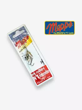 Блесна вращающаяся MEPPS Aglia PTS Noirs AG №1 3,5 г. Приманка на щуку, окуня, форель, Серебряный