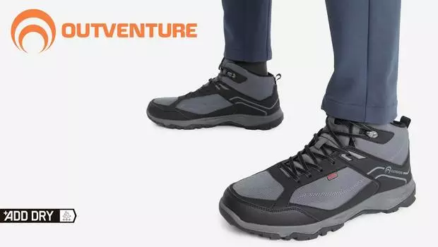 Ботинки мужские Outventure Crosser mid, Серый