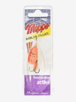 Блесна вращающаяся MEPPS "Aglia FLUO CHARTR" №2 (4.5 г) блистер, Оранжевый