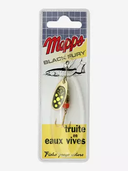 Блесна вращающаяся MEPPS "Black Fury CHART OR" №2 (4,5г) блистер, Золотой