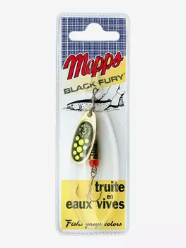 Блесна вращающаяся MEPPS "Black Fury CHART OR" №3 (6,5г) блистер, Золотой