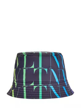 Шляпа из нейлона и мембраны с принтом VLTN Multicolor