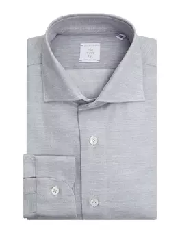 Рубашка Slim Fit из мягкого хлопка и лиоцелла Platinum