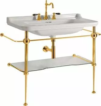 Консоль для раковины Kerasan Waldorf 9197K2oro, золото
