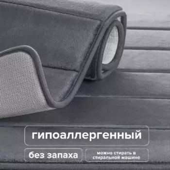 Коврик для ванной РМС КК-01ТС-40х60/50х80, серый