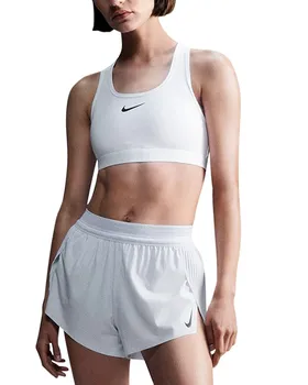 Спортивный бра с ракербэком средней поддержки Nike, белый