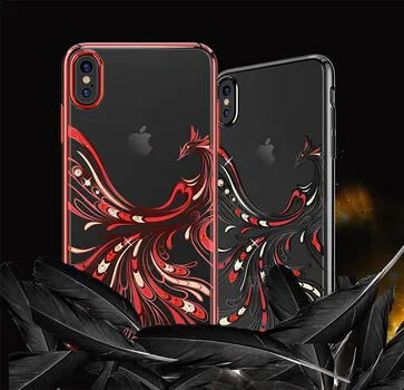 Чехол PQY Flying для iPhone Xs Max Silver Frame