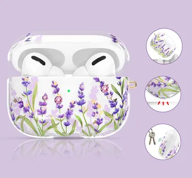 Чехол PQY Spring для Apple AirPods Pro Подсолнухи Kingxbar Spring Series AirPods Pro Case-Sunflowers