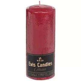 Свеча декоративная, 20х7 см, цилиндр, бордовая, 1381690300