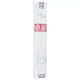 Свеча декоративная, 2.1х22 см, Barok винтовая розовая Bartek candles
