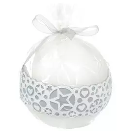 Свеча декоративная, 8 см, Рождественская мода шар Bartek candles