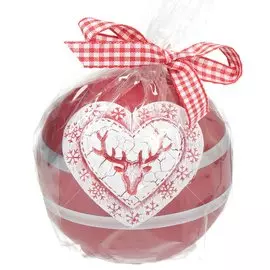Свеча декоративная, 8 см, Счастливого Рождества шар Bartek candles