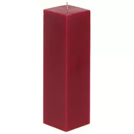 Свеча декоративная, бордо, Квадрат Н-200, 1381960300
