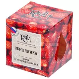 Свеча декоративная Земляника, в стакане, ароматизированная 1381692000