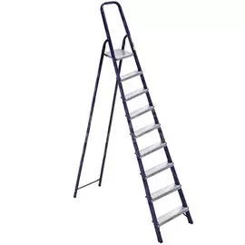 Стремянка 1 секция, 9 ступеней, сталь, 1.87 м, 150 кг, Alumet, М8409