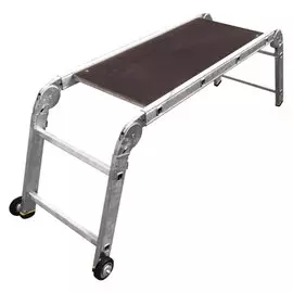 Подмости 1 секция, 4 ступени, алюминий, 3.4 м, 150 кг, Alumet, SMS 242