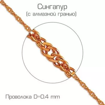 Браслет из красного золота Линии Любви