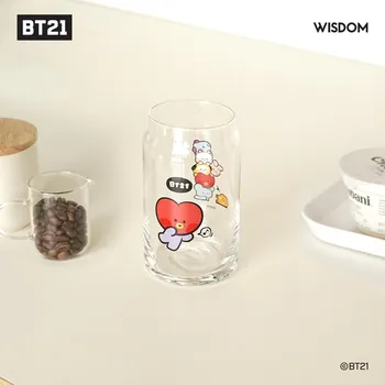 БТС (Бантан Бойз) Стеклянная чашка Minini BT21, официальная, оригинальная, аутентичная, K-POP, идол