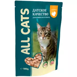 All Cats для кошек и котят с индейкой в соусе (85 гр х 25 шт)