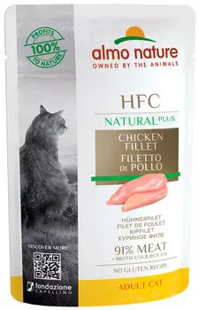 Almo Nature Cat Alternative для взрослых кошек с куриным филе (55 гр)