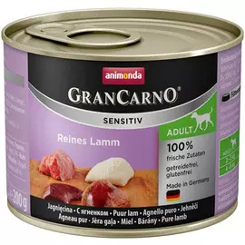 Animonda Gran Carno Sensitiv Adult Reines Lamm для взрослых собак с ягненком 66497 (200 гр х 6 шт)