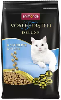 Animonda Vom Feinsten Deluxe Castrated для взрослых кастрированных котов и стерилизованных кошек с птицей (0,25 кг)