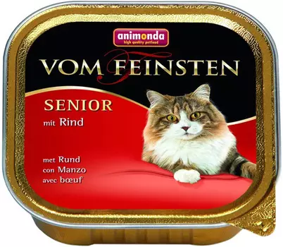 Animonda Vom Feinsten Senior Mit Rind для пожилых кошек с говядиной (100 гр)