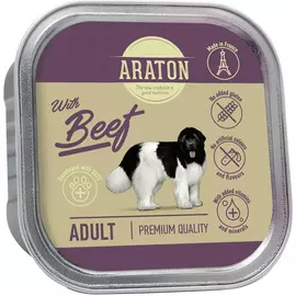 Araton Adult Dog With Beef безглютеновые для взрослых собак с говядиной (150 гр)