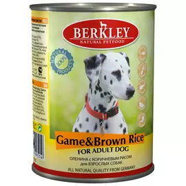 Berkley Adult Dog Rabbit &amp; Oatflakes для взрослых собак с кроликом и овсяными хлопьями (400 гр х 6 шт)