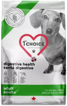 1st Choice Care Dog Adult Toy &amp; Small Breeds Digestive Health беззерновой для взрослых собак маленьких пород с чувствительным пищеварением с курицей (5 кг)