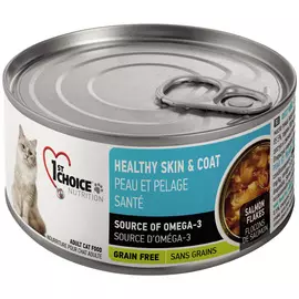 1st Choice Cat Adult Healthy Skin &amp; Coat беззерновые для взрослых кошек c чувствительной кожей и шерстью с лососем в масле тунца (85 гр)