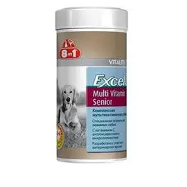 8 In 1 Excel Multi Vit-senior – 8 в 1 Эксель мультивитамины для пожилых собак (70 таблеток)