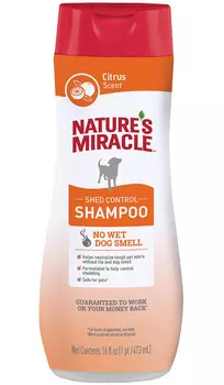8 in 1 Nature's Miracle Shed Control шампунь для собак против линьки и запаха 473 мл (1 шт)