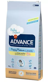 Advance Puppy Medium Chicken &amp; Rice для щенков средних пород с курицей и рисом (3 кг)