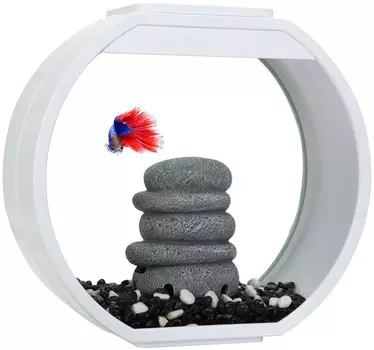 Аквариум Aa Aquarium Deco O Mini Upg дисковидный 10 литров белый (1 шт)