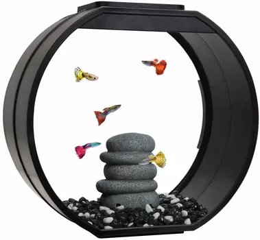 Аквариум Aa Aquarium Deco O Upg дисковидный 20 литров черный (1 шт)