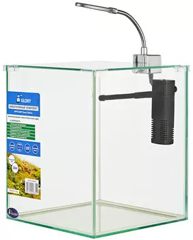 Аквариум Gloxy Optic Set Classic Edition с Led светильником 18 литров (1 шт)