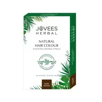Натуральная краска для волос: цвет Темно-коричневый (100 г), Natural Hair Colour Dark Brown, произв. Jovees