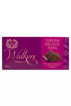 Молочный шоколад с ароматом розы с начинкой рахат-лукум 135 гр Walkers