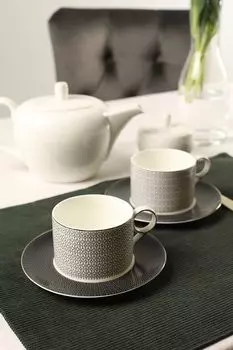Набор фарфоровый из 2 чашек с блюдцами Вола Dcor de Table