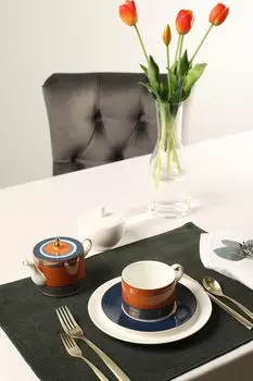 Набор фарфоровый из чайника и чашки с блюдцем Арабика Dcor de Table