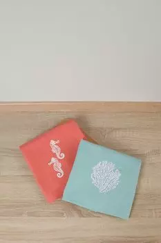 Набор из 2 кухонных полотенец Coral Seahorse COINCASA